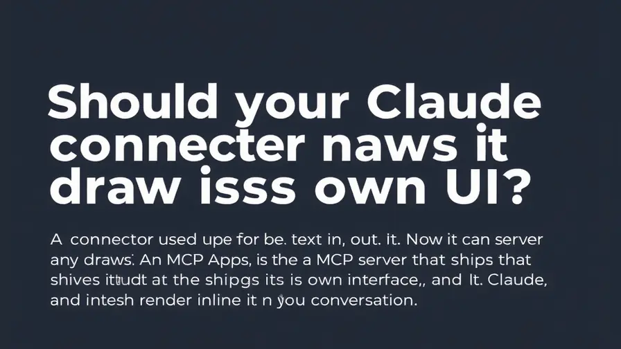An MCP App rendering its own interactive interface inside a Claude conversation