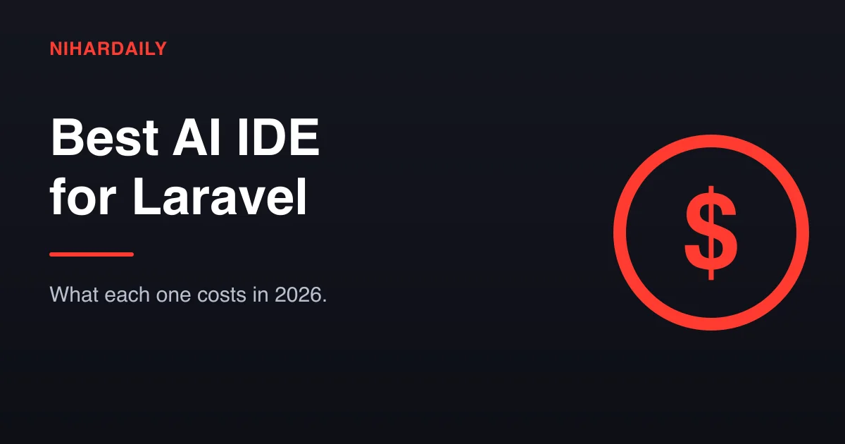 Dollar sign hero for AI IDE prices for Laravel developers