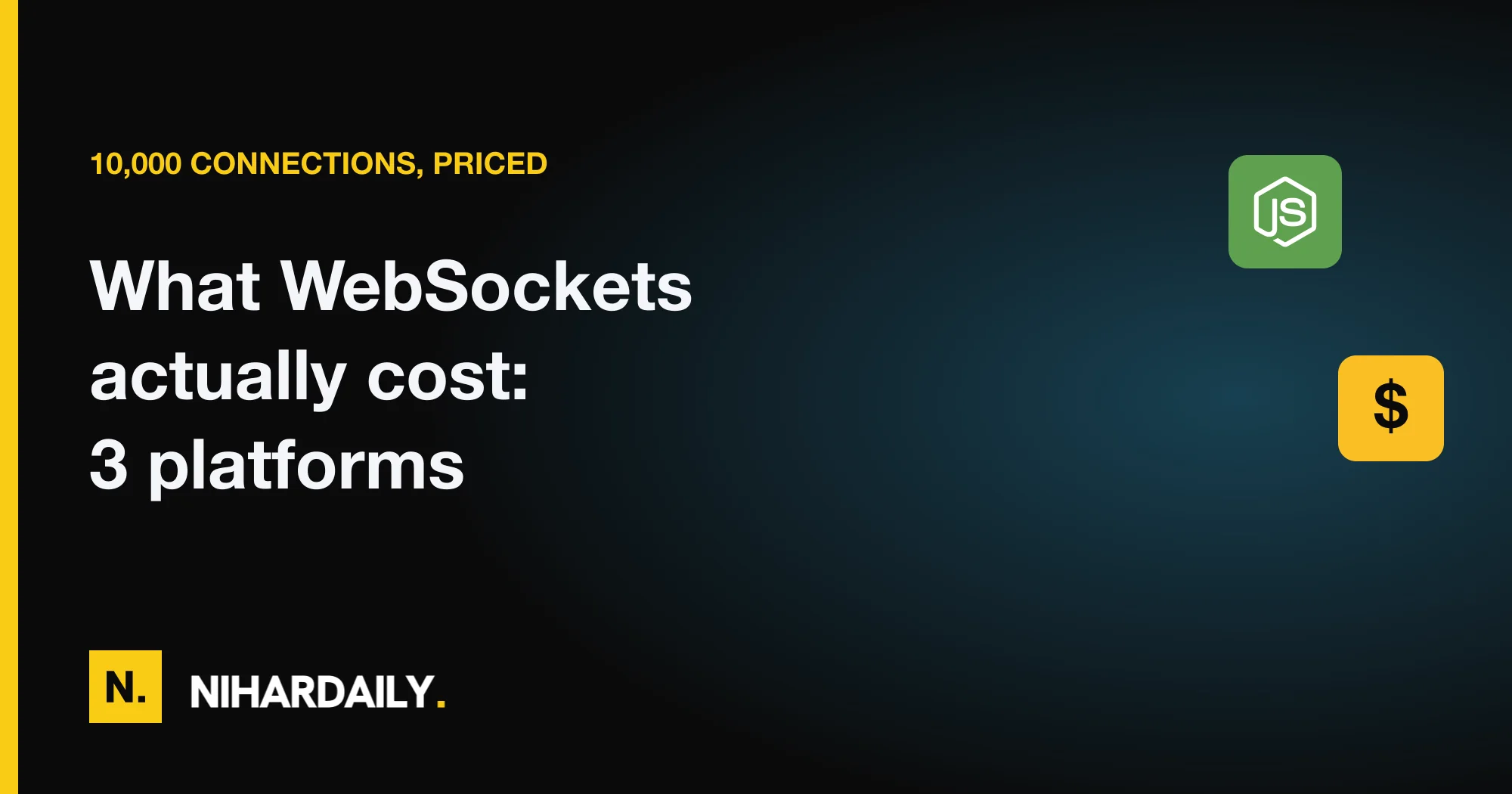 Vercel and Cloudflare logos beside a bar chart comparing monthly WebSocket hosting cost against a VPS